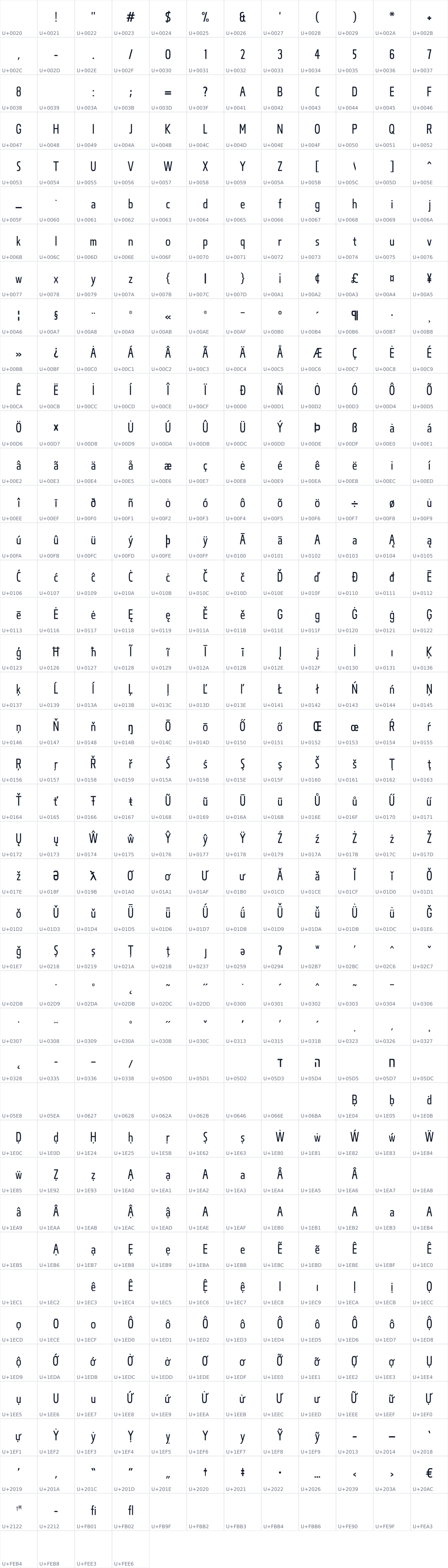All 496 characters in Silson