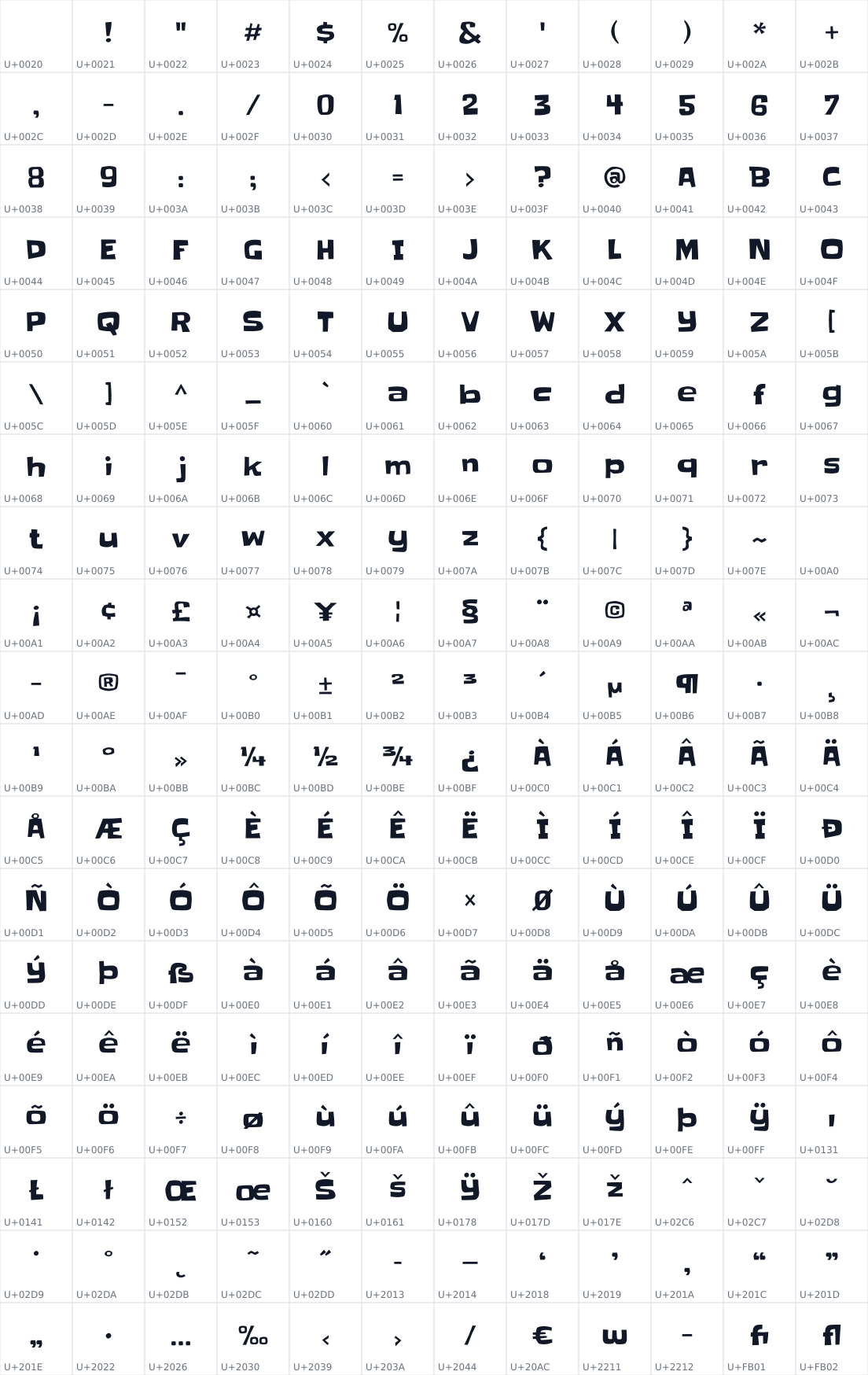 All 228 characters in Slackey