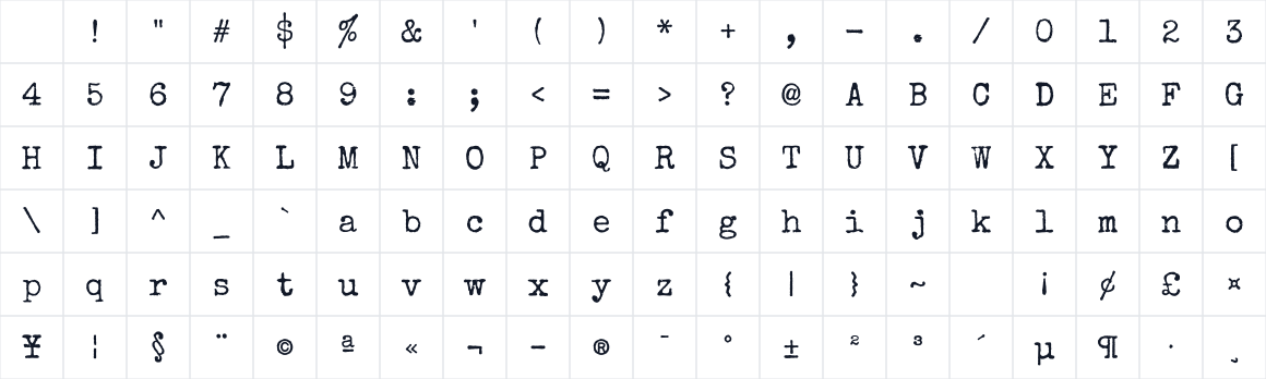 The first characters in Special Elite