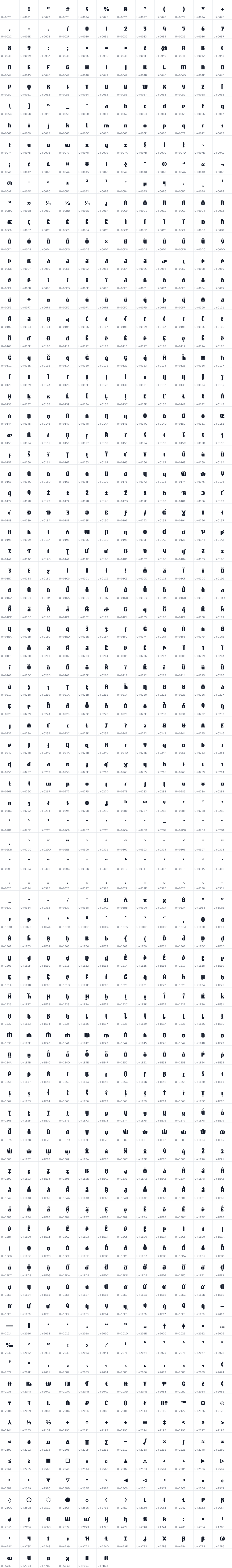 All 966 characters in Tac One