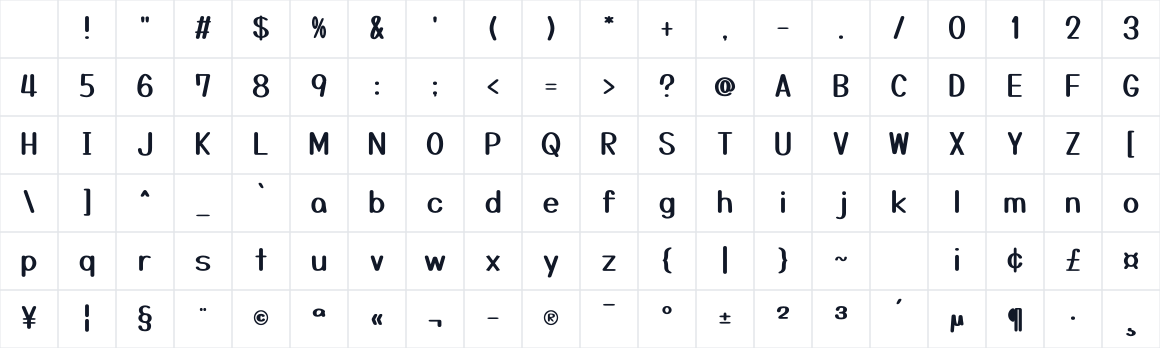 The first characters in Tanugo-R