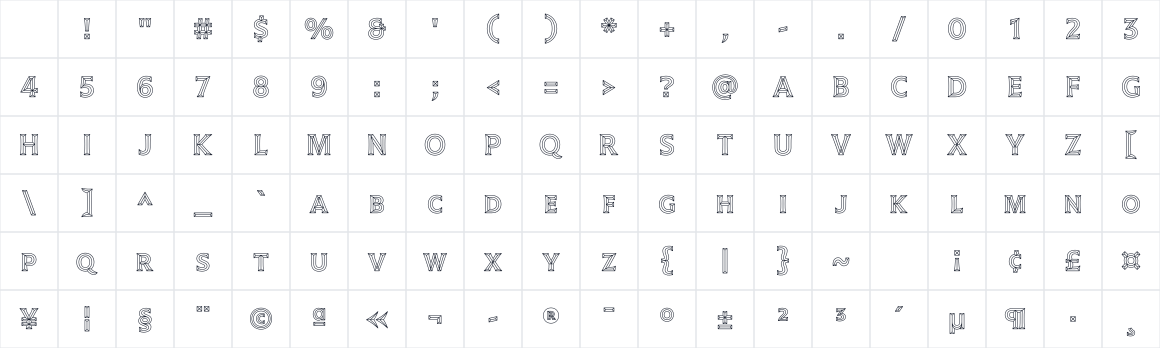 The first characters in Tilt Prism
