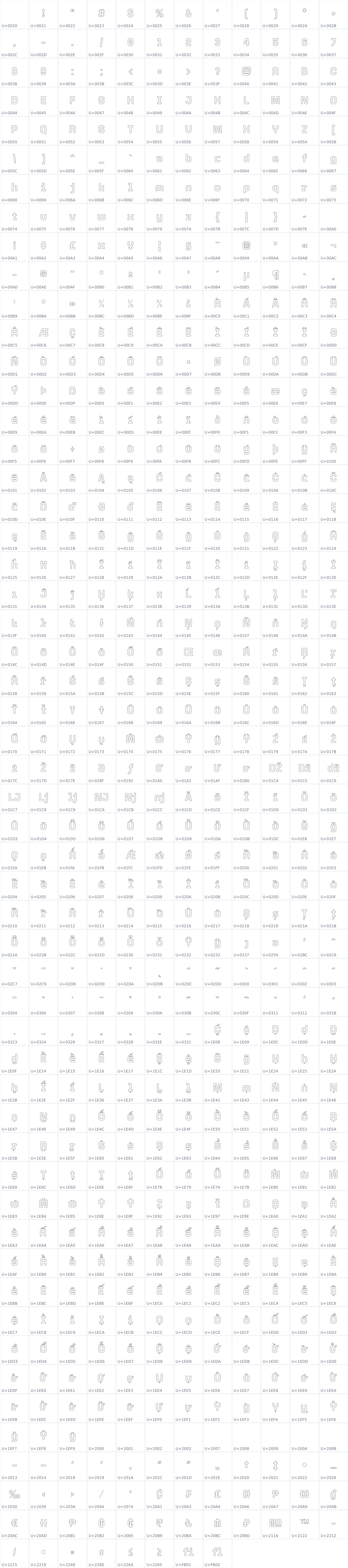 All 644 characters in Tourney