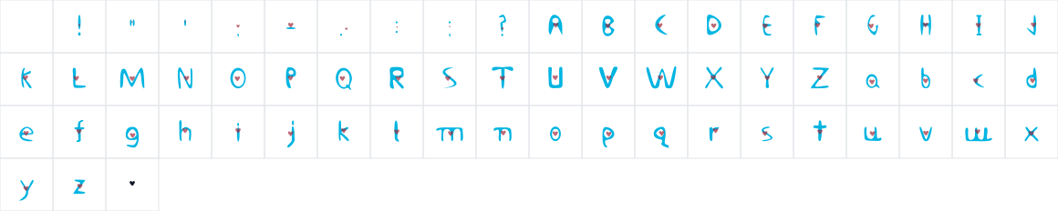 The first characters in VLove