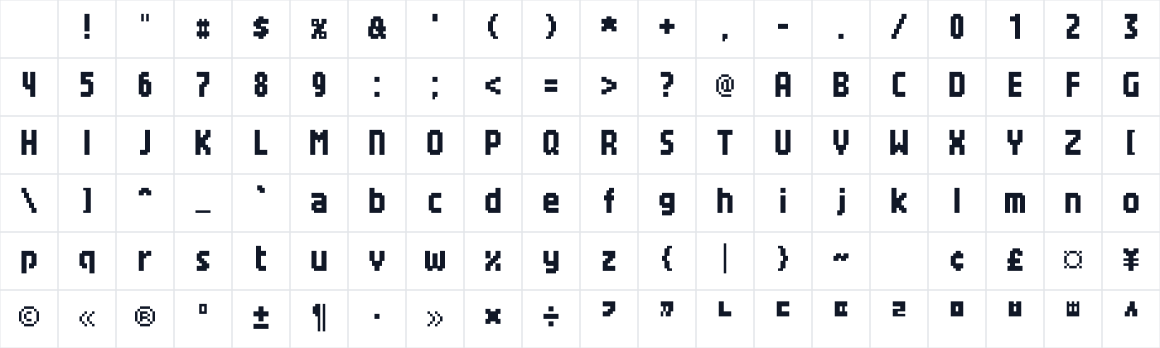 The first characters in x10y12pxDenkiChipHangul