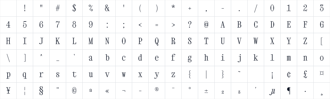 The first characters in Xanh Mono