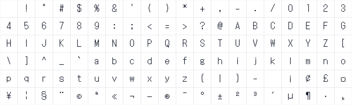 The first characters in ZhengGeDianHei 16