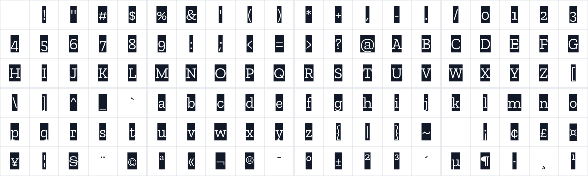 The first characters in Zilla Slab Highlight