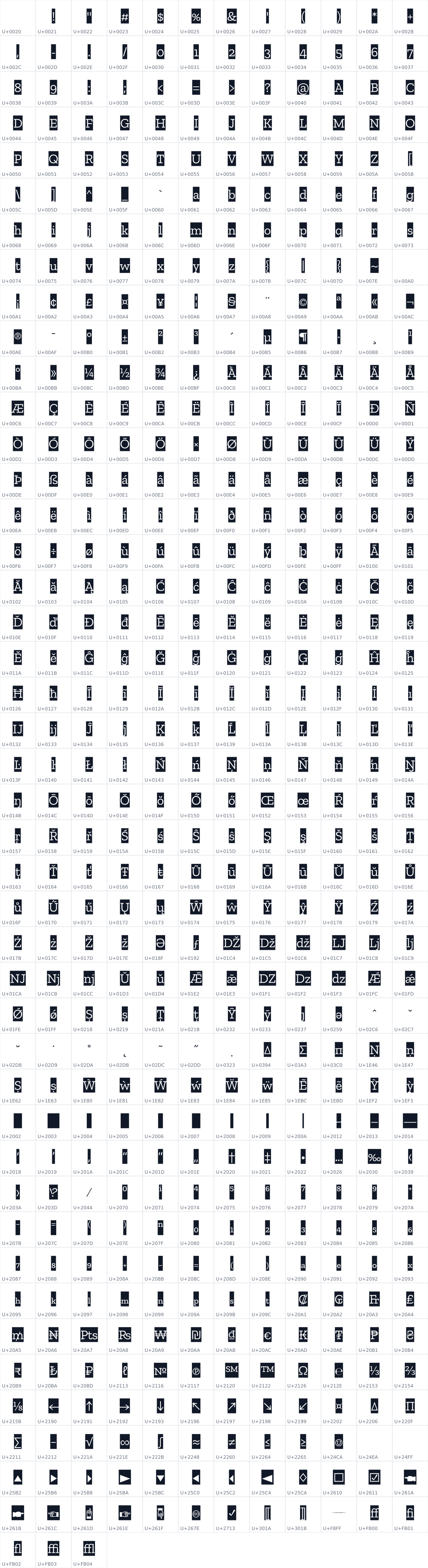 All 519 characters in Zilla Slab Highlight
