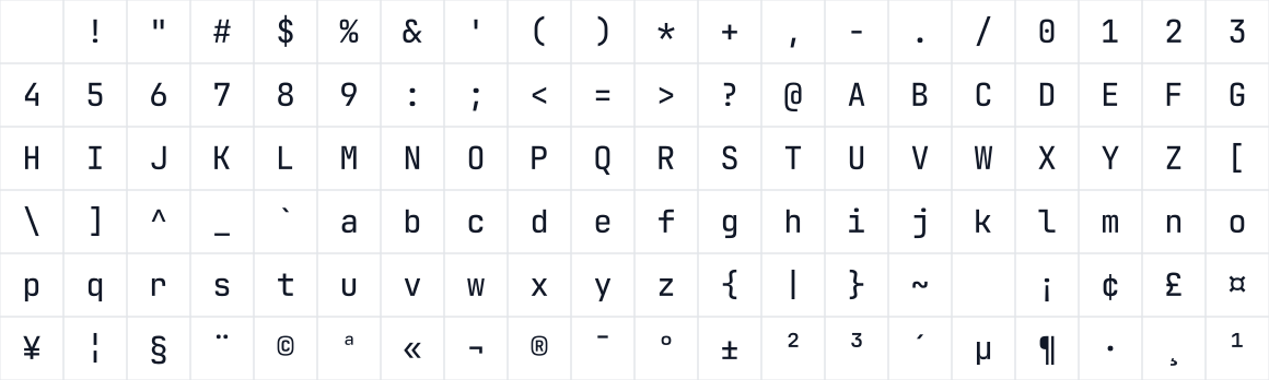 The first characters in Zoellipse Code