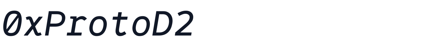 0xProtoD2 — 0xProtoD2-Italic.ttf