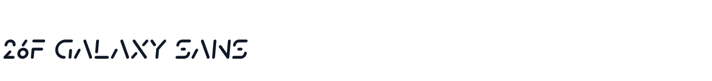 26F Galaxy Sans — 26FGalaxySans-BoldOblique.otf
