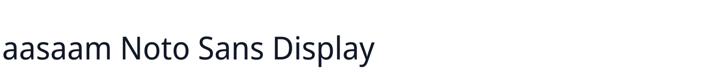 aasaam Noto Sans Display — aasaamNotoSansDisplay-Regular.ttf