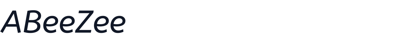 ABeeZee — ABeeZee-Italic.ttf
