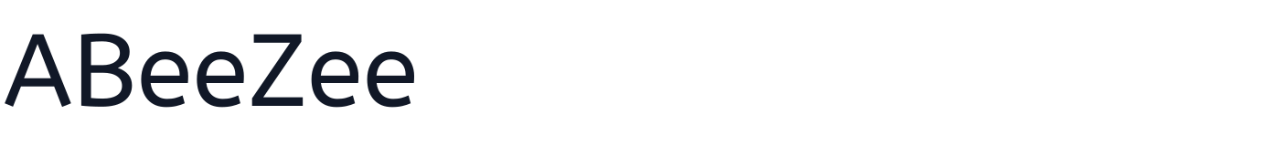ABeeZee — ABeeZee-Regular.ttf