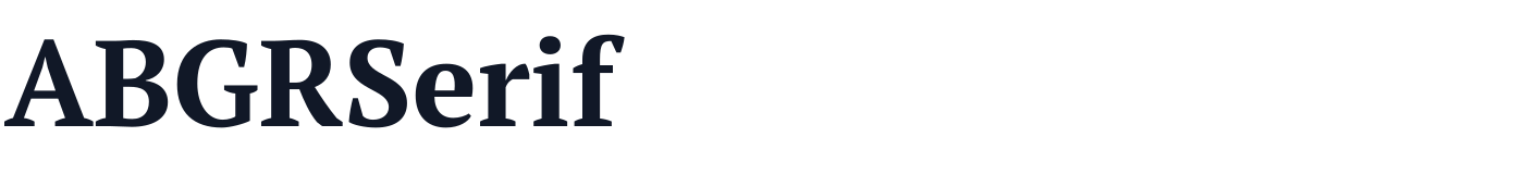 ABGRSerif — ABGRSerif-Bold.otf