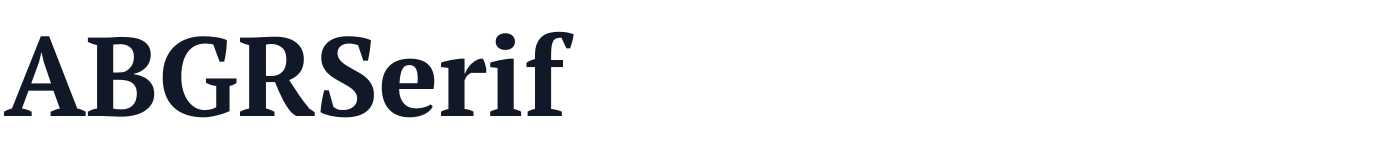 ABGRSerif — ABGRSerif-Bold.ttf