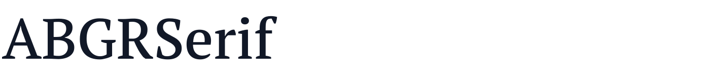 ABGRSerif — ABGRSerif-Medium.ttf
