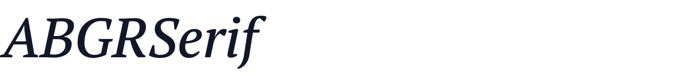 ABGRSerif — ABGRSerif-MediumItalic.ttf