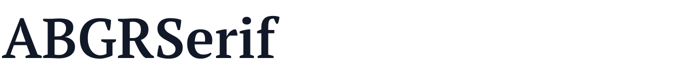 ABGRSerif — ABGRSerif-SemiBold.ttf
