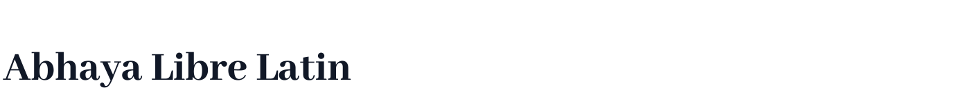 Abhaya Libre Latin — AbhayaLibreLatin-ExtraBold.otf