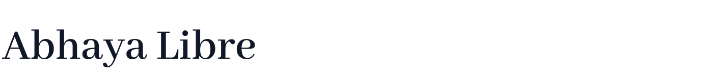 Abhaya Libre — AbhayaLibre-SemiBold.ttf