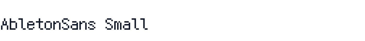 AbletonSans Small — AbletonSansSmall-Regular.ttf
