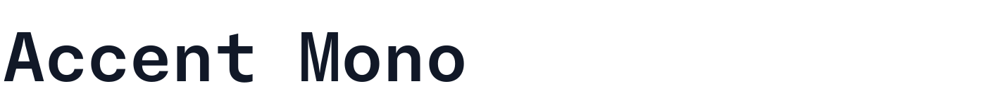 Accent Mono — AccentMono-SemiBold.otf