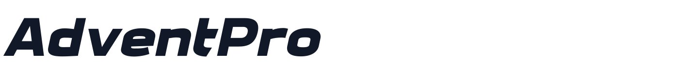 AdventPro — AdventPro-BlackItaUltExp.otf