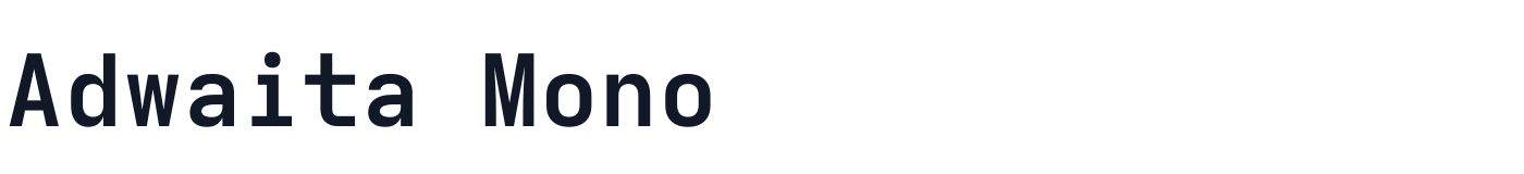 Adwaita Mono — AdwaitaMono-Bold.ttf