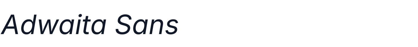 Adwaita Sans — AdwaitaSans-Italic.ttf