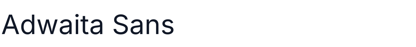 Adwaita Sans — AdwaitaSans-Regular.ttf