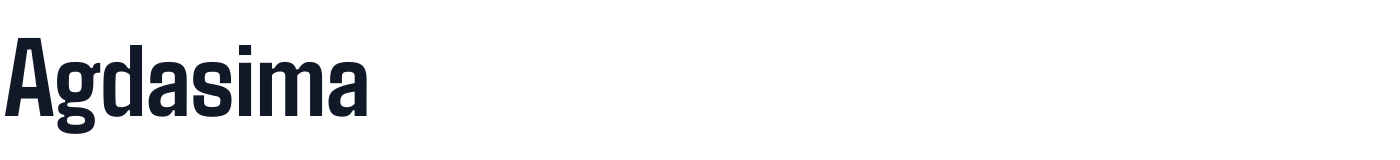 Agdasima — Agdasima-Bold.ttf