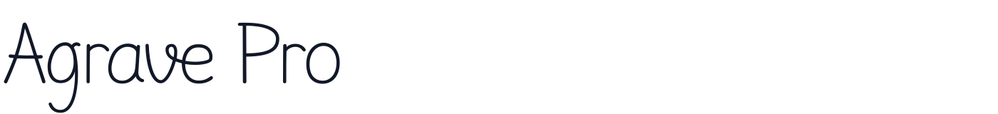 Agrave Pro — AgravePro-Light.otf