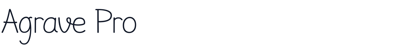 Agrave Pro — AgravePro-Light.ttf