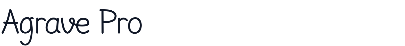 Agrave Pro — AgravePro-Regular.otf