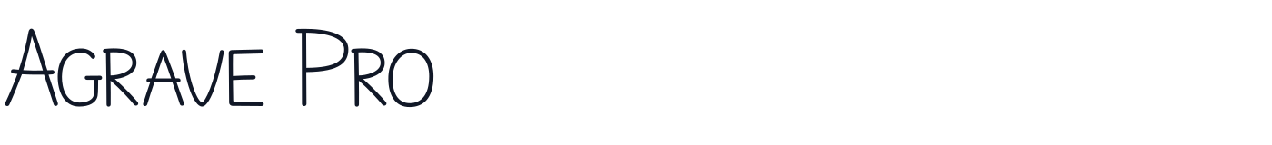 Agrave Pro — AgraveProSC-Light.otf