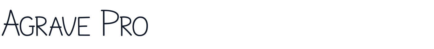 Agrave Pro — AgraveProSC-Light.ttf