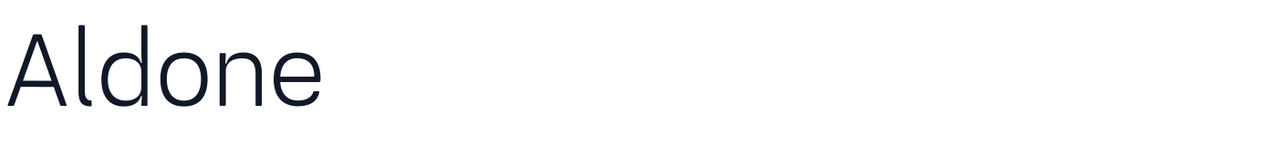 Aldone — Aldone-Regular.otf