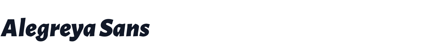 Alegreya Sans — AlegreyaSans-BlackItalic.ttf