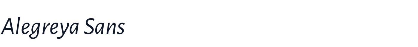 Alegreya Sans — AlegreyaSans-Italic.ttf