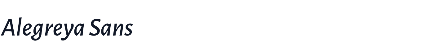 Alegreya Sans — AlegreyaSans-MediumItalic.ttf