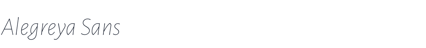 Alegreya Sans — AlegreyaSans-ThinItalic.ttf