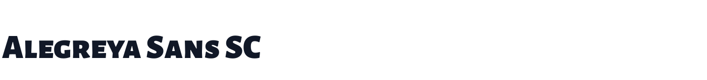 Alegreya Sans SC — AlegreyaSansSC-Black.ttf