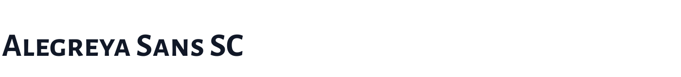 Alegreya Sans SC — AlegreyaSansSC-Bold.ttf