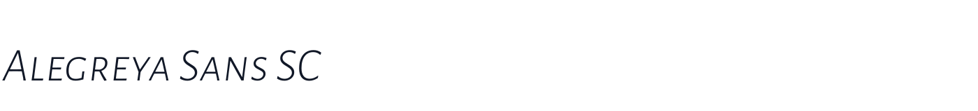 Alegreya Sans SC — AlegreyaSansSC-LightItalic.ttf
