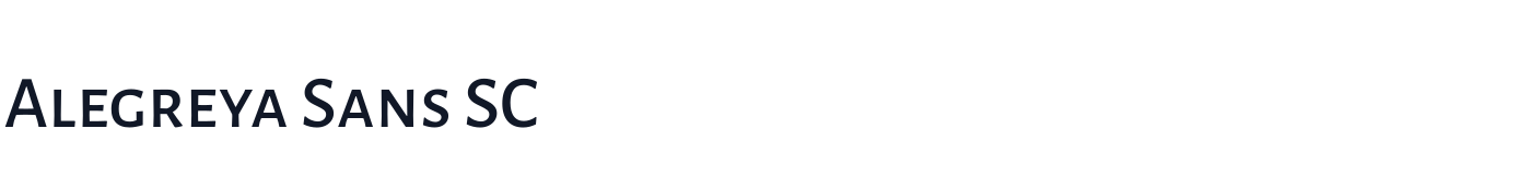 Alegreya Sans SC — AlegreyaSansSC-Medium.ttf