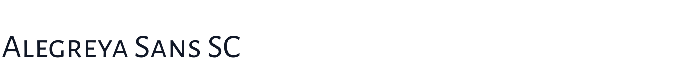 Alegreya Sans SC — AlegreyaSansSC-Regular.ttf