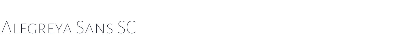 Alegreya Sans SC — AlegreyaSansSC-Thin.ttf