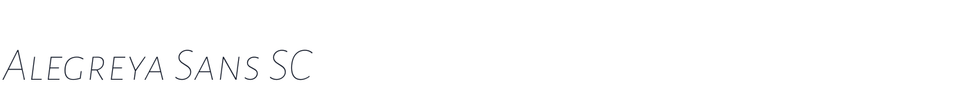 Alegreya Sans SC — AlegreyaSansSC-ThinItalic.ttf